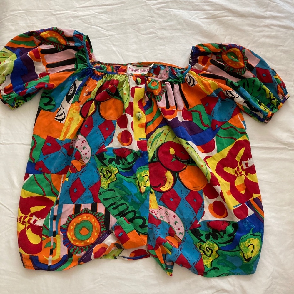 Tom and Linda Platt Silk Blouse